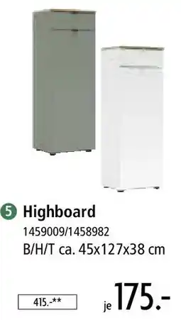 Zurbrüggen Highboard Angebot