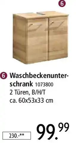 Zurbrüggen Xora Waschbeckenunterschrank Angebot