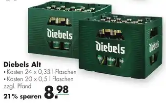 Handelshof Diebels Alt 20x0,5L/24x0,33L Angebot