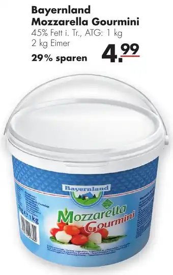 Handelshof Bayernland Mozzarella Gourmini 2kg Eimer Angebot