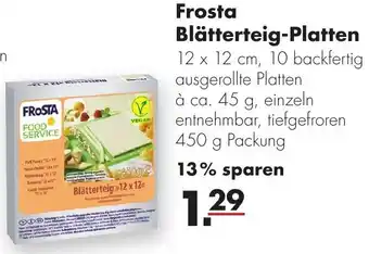 Handelshof Frosta Blätterteig Platten 450g Packung Angebot