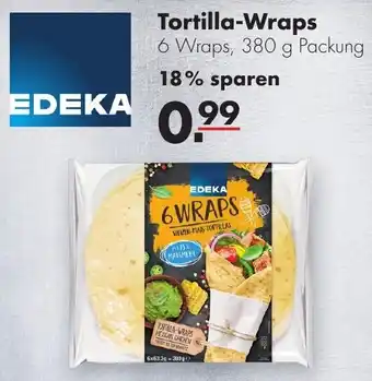 Handelshof Edeka Tortilla Wraps 380g Packung Angebot