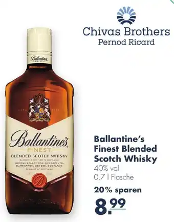 Handelshof Ballantine's Finest Blended Scotch Whisky 0,7L Flasche Angebot