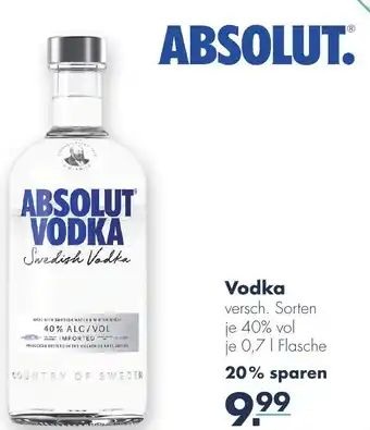 Handelshof Absolut Vodka 0,7L Flasche Angebot