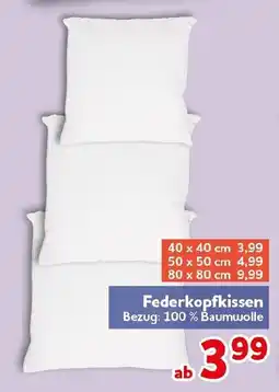 CENTERSHOP Federkopfkissen Angebot