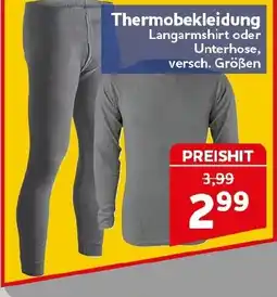CENTERSHOP Thermobekleidung Langarmshirt oder Unterhose Angebot