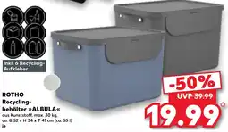 Kaufland ROTHO Recyclingbehälter ALBULA Angebot