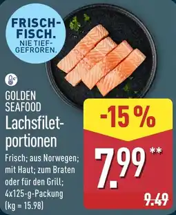 Aldi Nord GOLDEN SEAFOOD Lachsfiletportionen Angebot