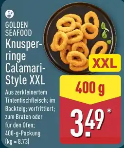 Aldi Nord GOLDEN SEAFOOD Knusper-ringe Calamari-Style XXL Angebot