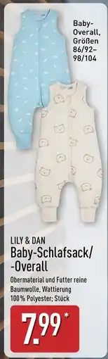 Aldi Nord LILY & DAN Baby-Schlafsack/-Overall Angebot