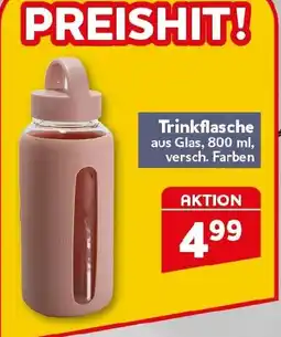 CENTERSHOP Trinkflasche aus Glas Angebot