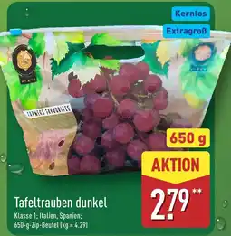 Aldi Nord Tafeltrauben dunkel Angebot