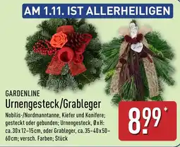 Aldi Nord GARDENLINE Urnengesteck/Grableger Angebot