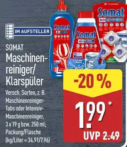 Aldi Nord Somat Maschinenreiniger/Klarspüler Angebot