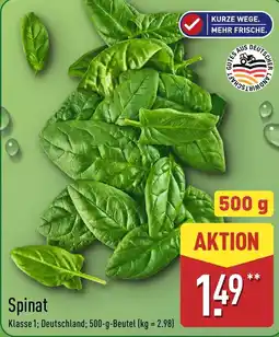 Aldi Nord Spinat Angebot