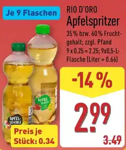 Aldi Nord RIO D'ORO Apfelspritzer Angebot