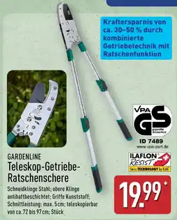 Aldi Nord GARDENLINE Teleskop-Getriebe-Ratschenschere Angebot