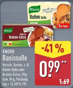 Aldi Nord Knorr Basissoße Angebot