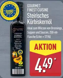 Aldi Nord GOURMET Steirisches Kürbiskernöl Angebot
