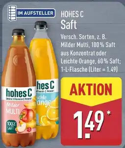Aldi Nord hohes C Saft Angebot