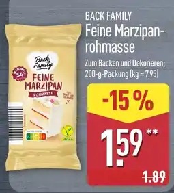 Aldi Nord Back Family Feine Marzipan-rohmasse Angebot