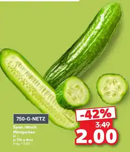 Kaufland Span./dtsch. Minigurken Angebot