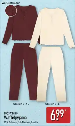 Aldi Nord UP2FASHION Waffelpyjama Angebot