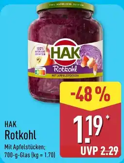 Aldi Nord HAK Rotkohl Angebot