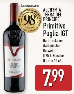 Aldi Nord ALCHYMIA Primitivo Puglia IGT Angebot