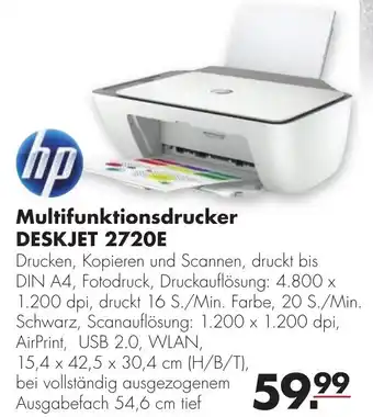 Handelshof HP Multifunktionsdrucker DeskJet 2720E Angebot