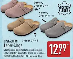 Aldi Nord UP2FASHION Leder-Clogs Angebot