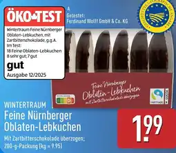 Aldi Nord WINTERTRAUM Feine Nürnberger Oblaten-Lebkuchen Angebot