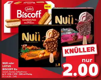 NUII oder LOTUS BISCOFF Eis