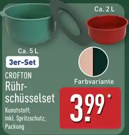 Aldi Nord CROFTON Rührschüsselset Angebot