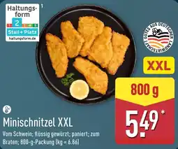 Aldi Nord Minischnitzel XXL Angebot