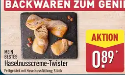 Aldi Nord MEIN BESTES Haselnusscreme-Twister Angebot