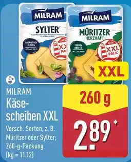 Aldi Nord MILRAM Käsescheiben XXL Angebot