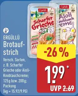 Aldi Nord Ergüllü Brotaufstrich Angebot