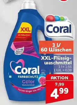 CENTERSHOP Coral XXL-Flüssig-waschmittel FARBSCHUTZ Color Angebot