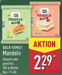 Aldi Nord Back Family Mandeln Angebot