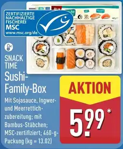 Aldi Nord SNACK TIME Sushi-Family-Box Angebot