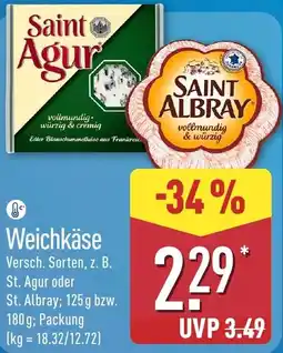 Aldi Nord Saint Agur Saint Albray Weichkäse Angebot