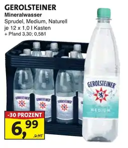 Lösch Depot GEROLSTEINER Mineralwasser Sprudel, Medium, Naturell Angebot