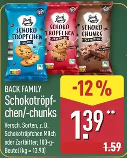 Aldi Nord Back Family Schokotröpfchen/-chunks Angebot