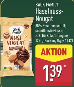 Aldi Nord Back Family Haselnuss-Nougat Angebot
