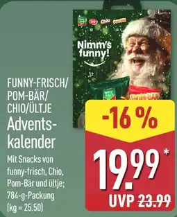 Aldi Nord FUNNY-FRISCH/POM-BÄR/CHIO/ÜLTJE Adventskalender Angebot
