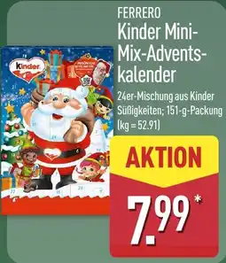 Aldi Nord FERRERO Kinder Mini-Mix-Adventskalender Angebot