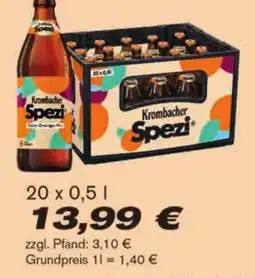 Lösch Depot Krombacher Spezi Angebot