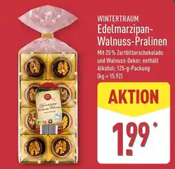Aldi Nord WINTERTRAUM Edelmarzipan-Walnuss-Pralinen Angebot
