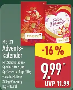 Aldi Nord MERCİ Adventskalender Angebot